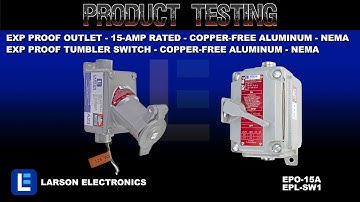 Explosion Proof Outlet 15-amp Rated  & Explosion Proof Tumbler Switch  Copper-free Aluminum - NEMA