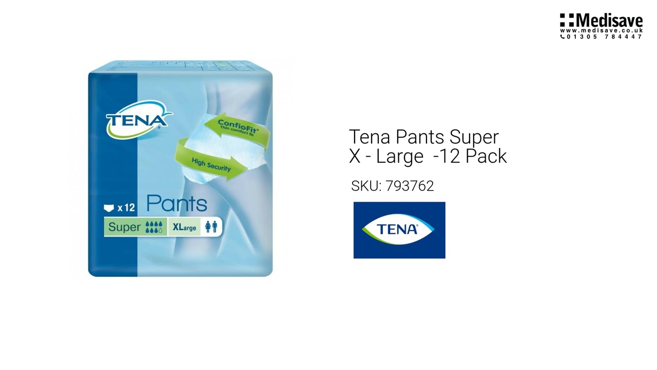 TENA Proskin Pants Super Disposable Pants, all sizes