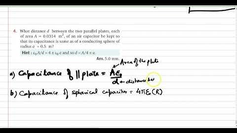 Q.4 Ch 4: Capacitor & Dielectrics | Solution to numerical problem from Nootan ISC Physics - Class 12
