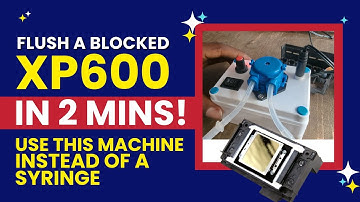 Flush XP600 Printer head in 2 Mins! With this Machine