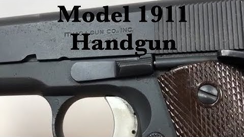 Cover Image for U.S. Army Ithaca M1911 .45 Military Service Pistol Yard Sale Find Customized Target Pistol Handgun