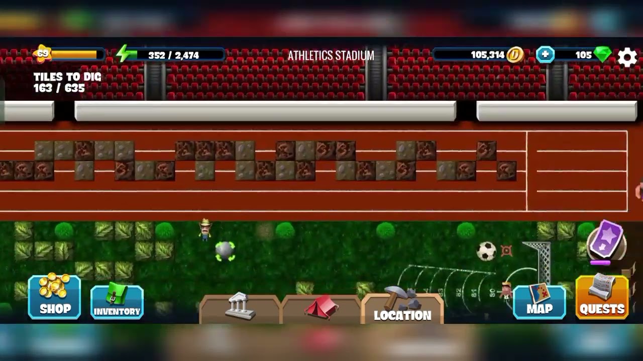 Diggy's Adventure Athletics Stadium | 