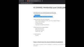 #ComputationalDesignLectureSnippet 164Vlog 50 Open Lectures 스터디 가이드01 Level 3 Basic 소개