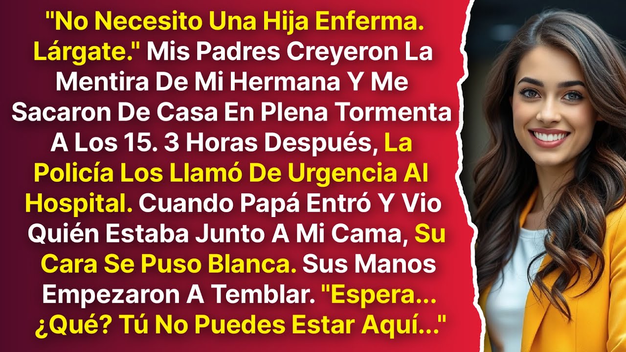 Por Mentira De Mi Hermana Papá Me Echó En Tormenta A Los 15. Se Aterraron Al Ver Quién Me Salvó.