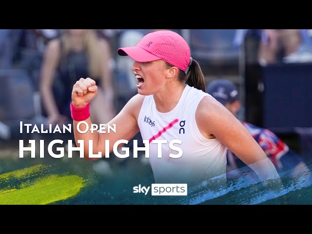 Iga Swiatek sweeps past Coco Gauff to reach back-to-back finals | Italian Open Highlights