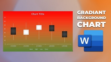 How to add gradient background color to chart in word