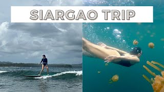 SIARGAO TRIP 😍🌴🏄 | I SWAM W/ JELLY FISH 😲 | April Tan