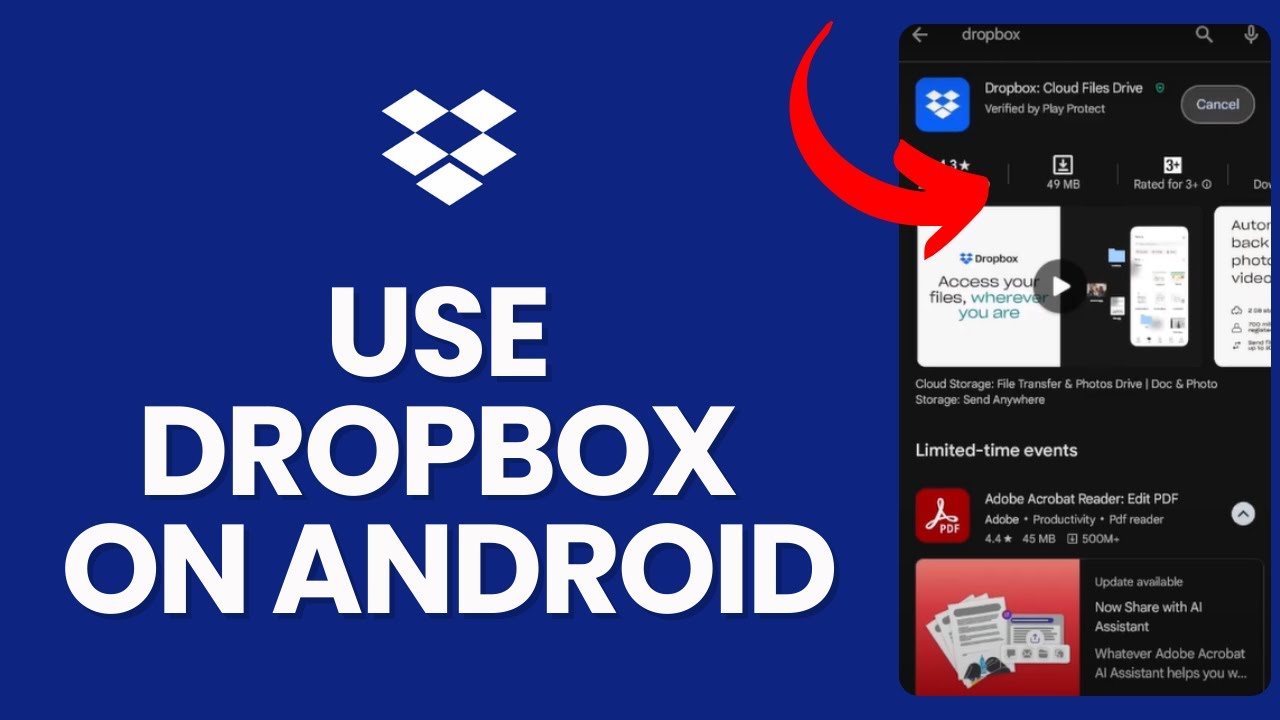 How to Use Dropbox on Android 2024? - YouTube