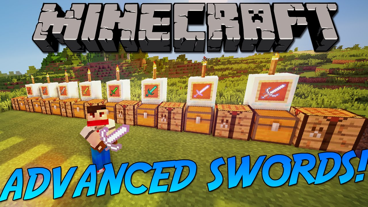 ADVANCED SWORDS UPDATED!! - MINECRAFT 1.12.2 (MOD SHOWCASE) 