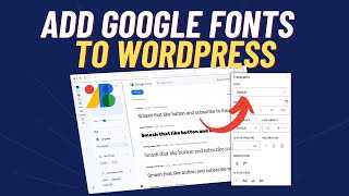 Adding Google Fonts to WordPress with Gutenberg 💡