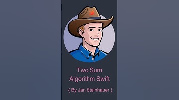 👨‍💻 Two Sum Algorithm in Swift | Algorithm & Data Structures 🚀 #algorithms #codingchallenge #d&a