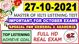 IELTS Listening Practice Test 2021 with Answers | 27.10.2021