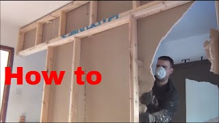 How to Remove a Stud Wall Non-Load Bearing Wall NEW