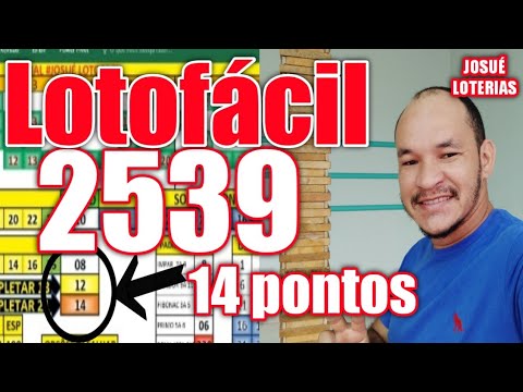 14 pontos, veja. Lotofácil 2539.Dicas analises e palpites para lotofacil.