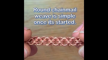 How to weave round chainmail.