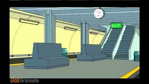 Animation of Person at Metro Station