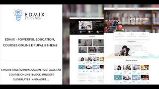 Edmix - Powerful Education, Courses Online Drupal Theme - Existing Installtion