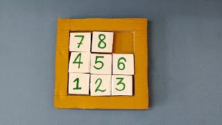 How to make a cardboard number puzzle/ Brain booster puzzle for students/ Logic activities screenshot 2