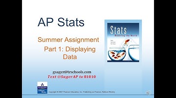 AP Stats: Summer Assignment - Part 1
