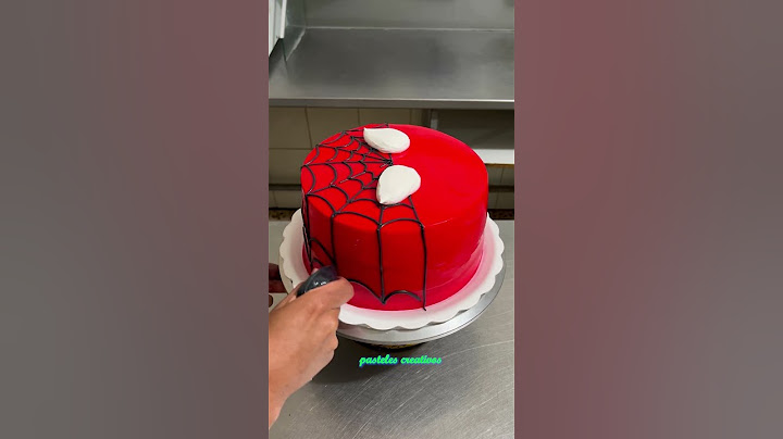 tutorial de decoracion de pastel de hombre araña para niños