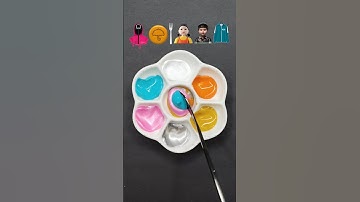 Guess the mixed color of Squid Game 2 (part 17) #squidgame #satisfying #asmr #colormixing