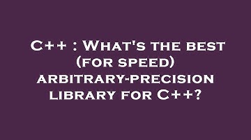 C++ : What