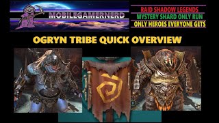 OGRYN TRIBE FACTION: Quick Overview Raid Shadow Legends F2P Mystery Shards Only.