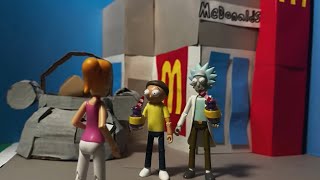 The Grimace Shake: Rick and Morty Stop Motion