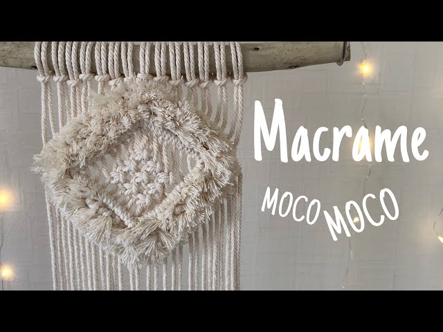マクラメパターンNo.5 |斜め巻き結び|ひし形|モコモコマクラメ