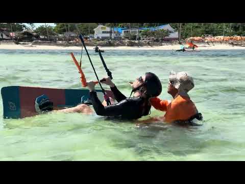 Kitesurfing waterstart