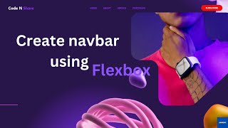 Mastering HTML & CSS: Build a Stunning Navbar Tutorial in 7 minutes ! CodeNShare