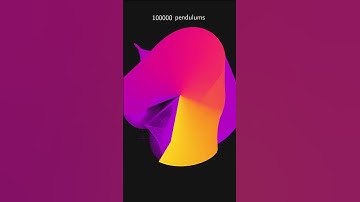100,000 Double Pendulums Create COLOR EXPLOSION #maths #physics #shorts #satisfying #adhd #asmr #art