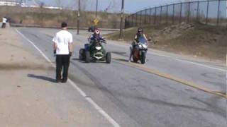 Zx600R Quad Vs. Cbr600F4I