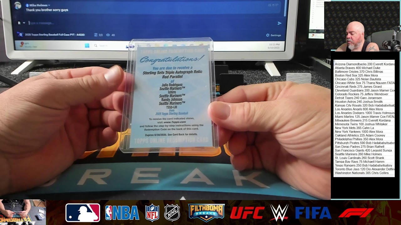 Полный футляр для бейсбольных мячей Topps Sterling 2025 PYT — A4320
