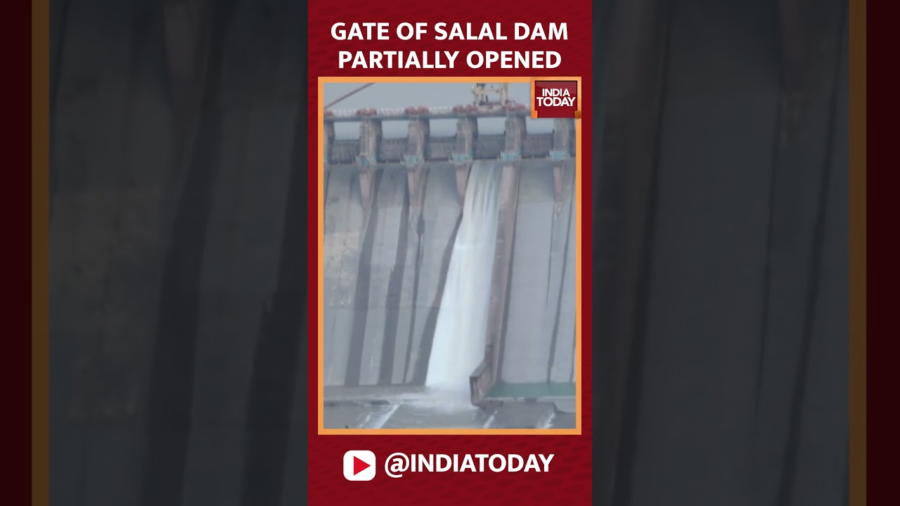 Jammu & Kashmir: 1 Gate Of Salal Dam Partially Opened  | Indus Water Treaty
