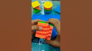 Making Checkerboard pattern on 7x7 Rubiks cube #shorts