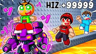 1 SANİYE = 1 HIZ Oyununda ROBOT Olup Herkesi Trolledim! 🤖 | Roblox