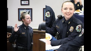 Officer Maegan Hall fired for giving He@d at work