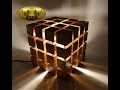 DIY Led Desk Lamp EKO WOOD "CUBE"