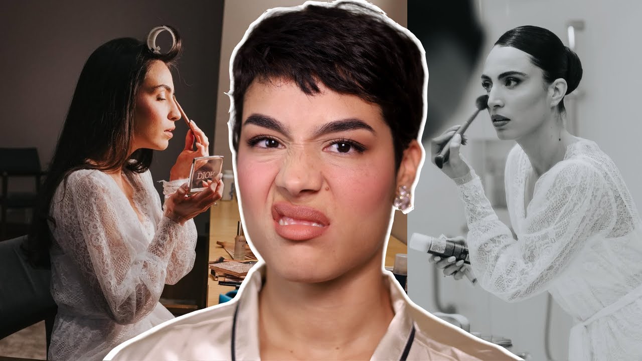 NOIVA TIKTOKER FEZ A MAQUIAGEM DO CASAMENTO SOZINHA 😱 | Reação de maquiadora profissional