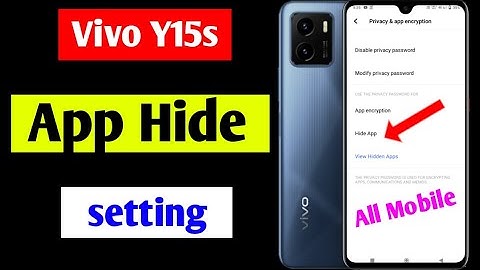 Vivo y15s me app hide kaise kare | how to hide apps in Vivo y15s | vivo y15s app hide setting 2022