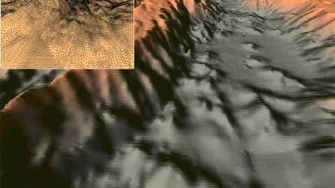Batched Dynamic Adaptive Meshes for Terrain Rendering: flight over Mars