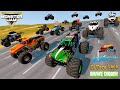 El Toro Loco Vs Grave Digger Monster Jam Racing Mud Battle Jumps and Crashes BeamNG