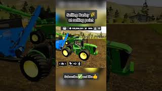 Farming simulator 20/selling barley at selling point#fs20#fsmods #mobilegaming#trendingshorts#edit