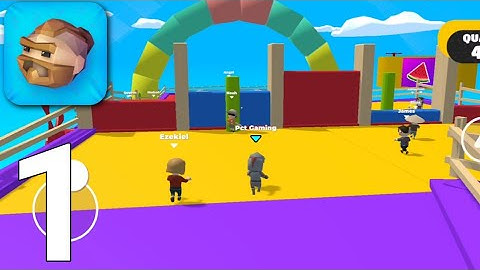 Fall Dudes 3D - Walkthrough Gameplay Part 1 (iOS Android)