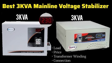 3KVA Mainline Stabilizer | 3KVA Load Capacity | 3KVA Voltage Stabilizer | Automatic | Hindi