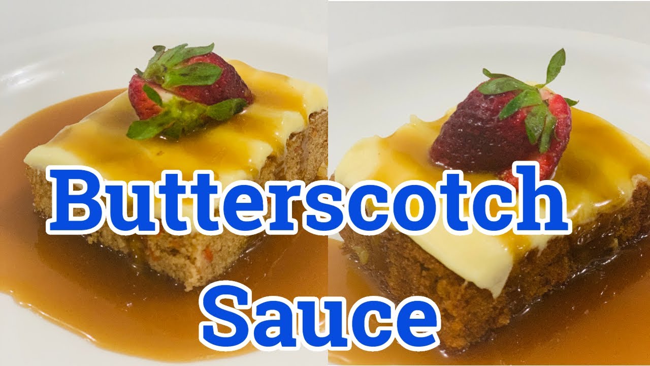 How to make butterscotch sauce in 5 minutes at Home topping for cakes pancakes and etc