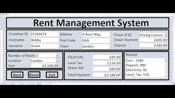 How to Create Rent Management System in Microsoft Access - Full Tutorial
