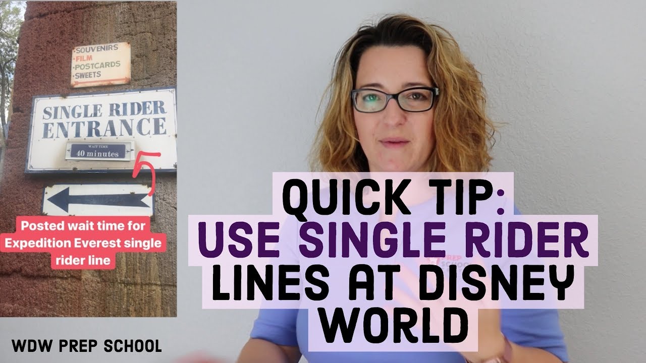 Quick Tip Use Single Rider Lines At Disney World To Save Time Without A Fastpass Youtube Quick Tip Use Single Rider Lines At Disney World To Save Time Without A Fastpass Youtube