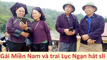 Gái Miền Nam và trai Lục Ngạn hát sli hội Pắc Khuông; #hatslilangson #hatslimoinhat #then